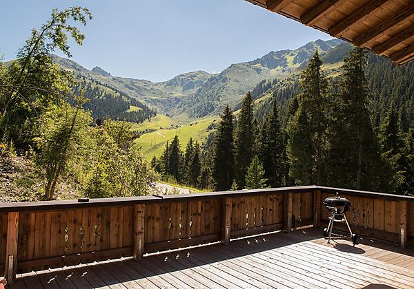 Chalet Ausblick Terrasse