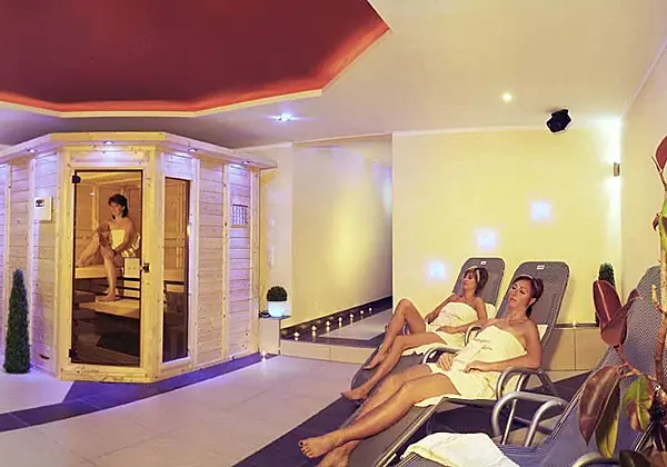 Der kleine Wellnessbereich in der Pension Anja