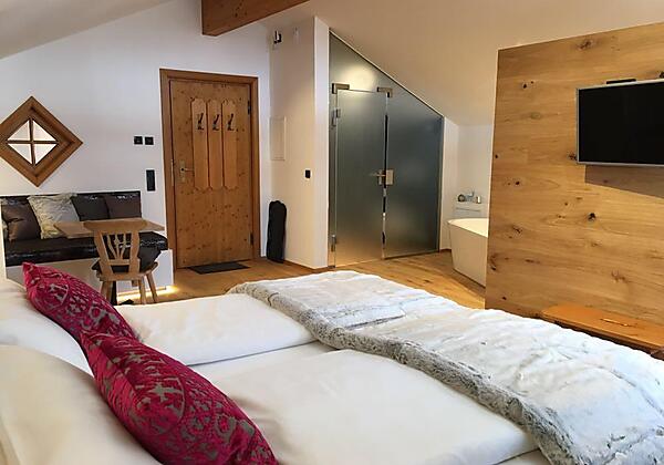 Alpin-Chalet Schlafzimmer