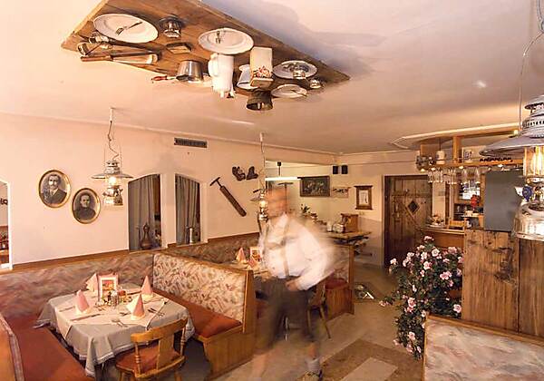 Das Restaurant in der Pension Seighof