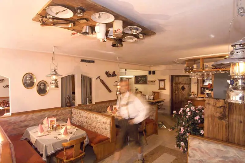 Das Restaurant in der Pension Seighof