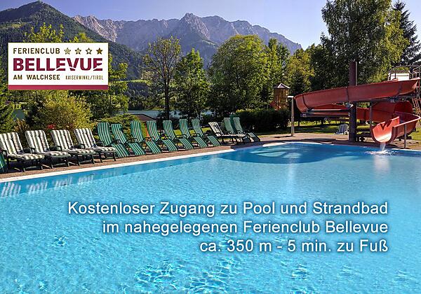 Freibad im nahegelegenen Ferienclub