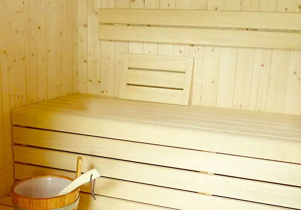 Die Sauna in der Residence Liesy