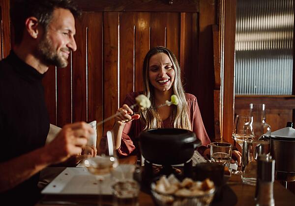 Abendessen im Fonduerestaurant Ennshof