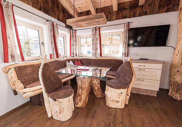 Zirbenchalet_ Wohnraum _Rosenhof _Alpbach