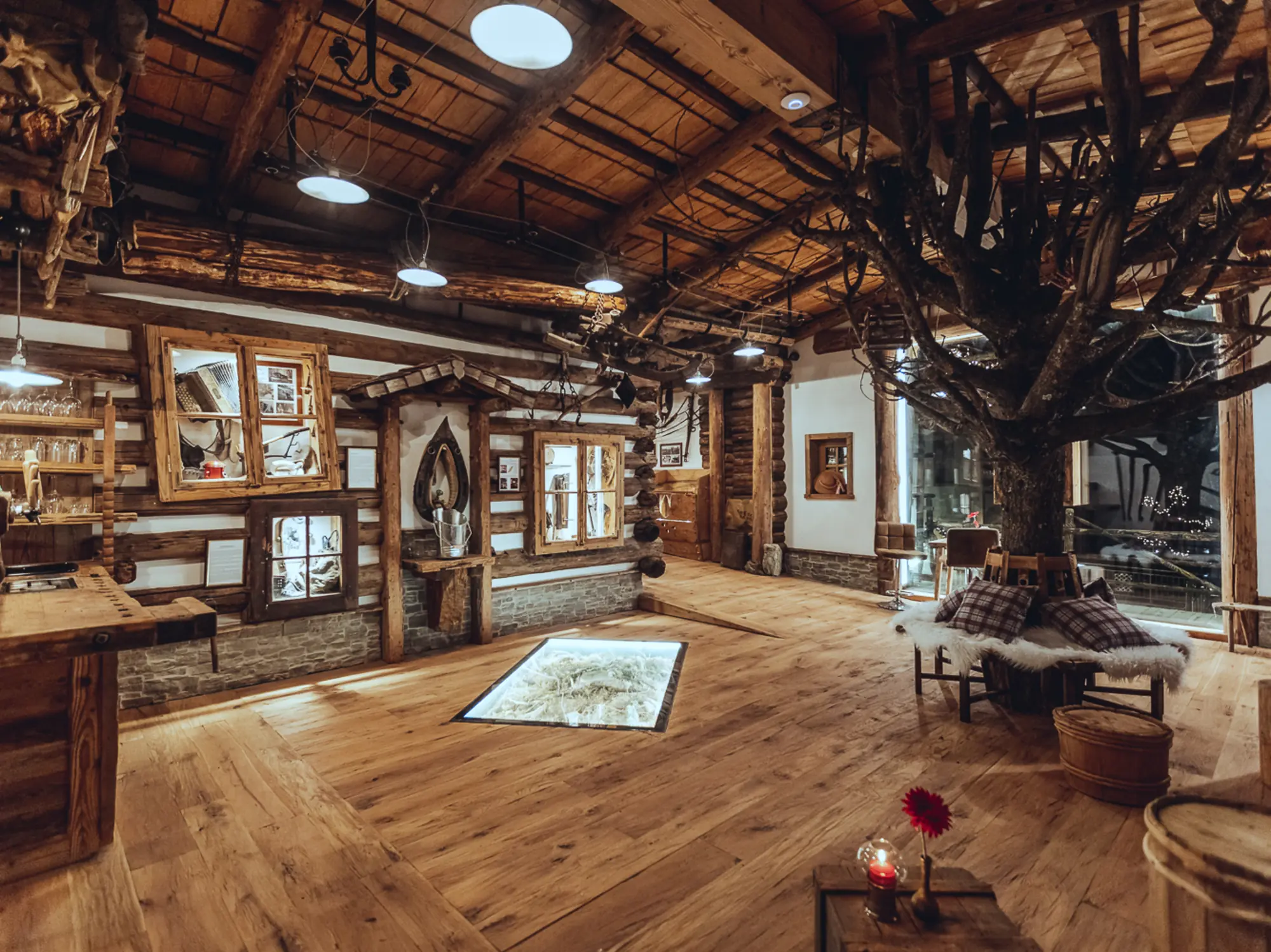 Unsere Museums Lounge - die Schindelrichthütte