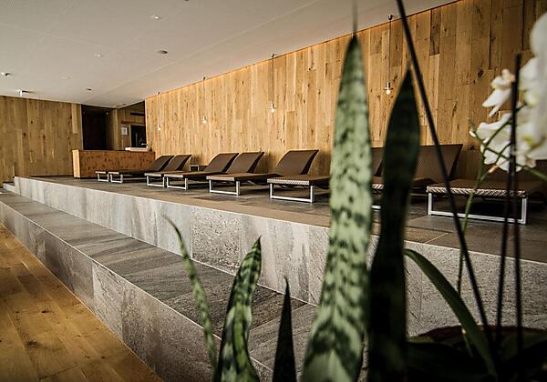 Wellness Liegen mit Panoramasicht