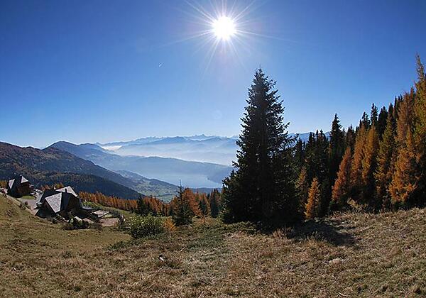 Blick von der Alexander Hütte (Alpe Adria Trail)