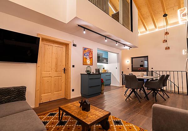 Blick Couch - Küche Esszimmer