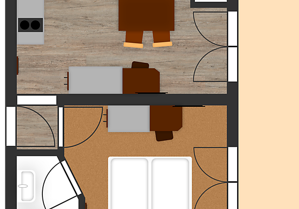 Raumplan Appartement Edelweiß