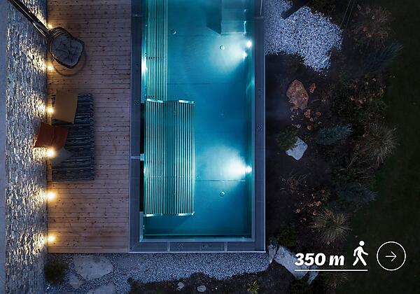beheizter Outdoorpool
