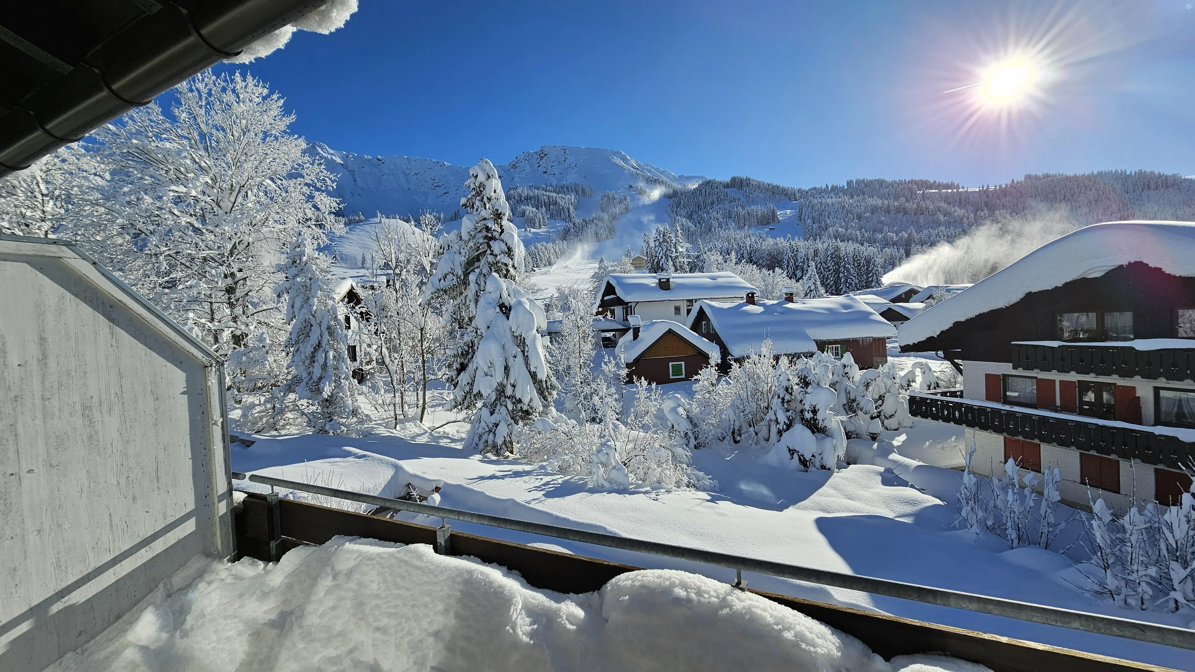 Ausblick Schnee