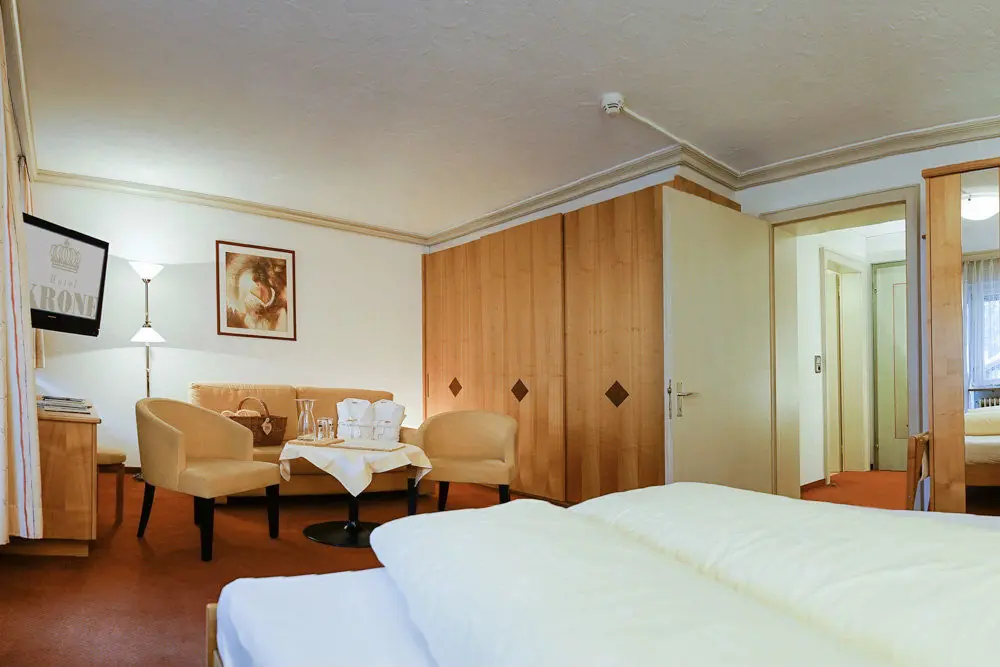 Ein Komfort Doppelzimmer 'Hochalpe' im Hotel Krone