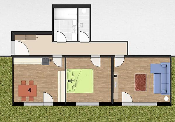 Grundriss Ferienwohnung