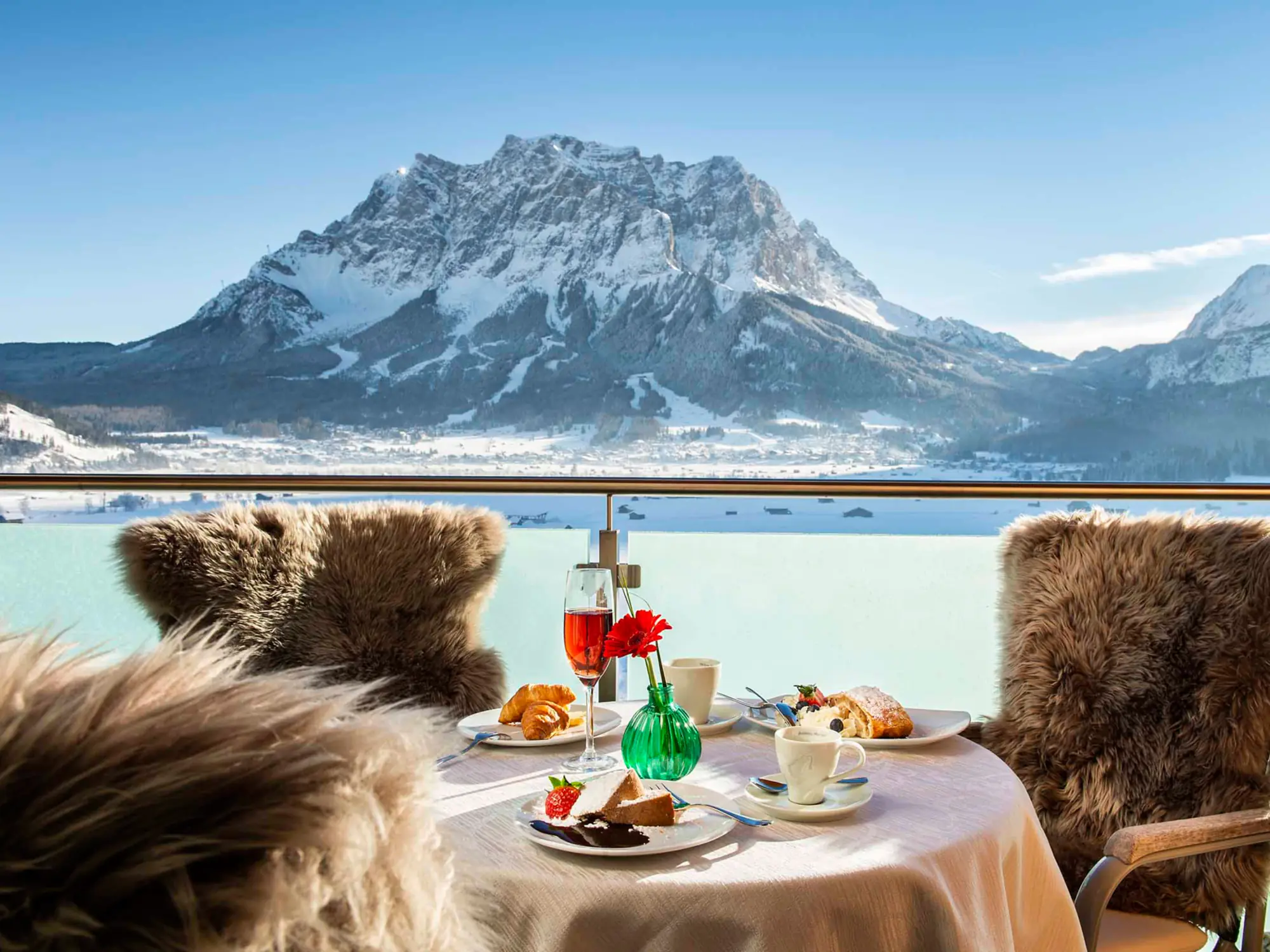 Terrasse-Zugspitzblick