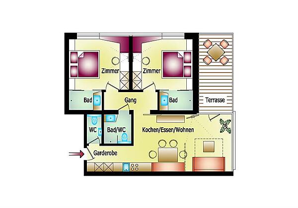 Top-Level-Ferienwohnung-Zillertal-Aschau-Plan_Eins