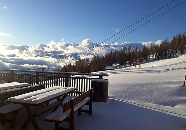Rast Terrasse Winter