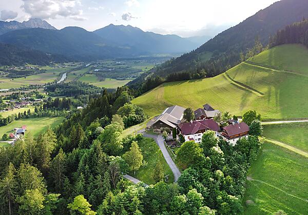 Luftbild Waldpension Ranner 2023
