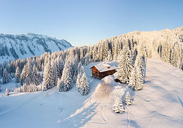 Die Wannenkopfhütte auf 1350 Metern