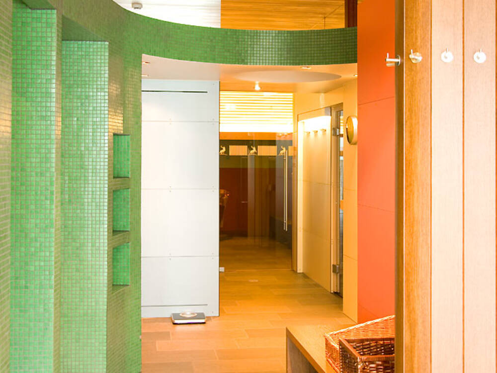 Wellnessbereich des Wohlfühlhotel Hubertushof in Stuben am Arlberg