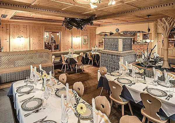 Das Restaurant im Hotel Schneeberg in Ridnaun
