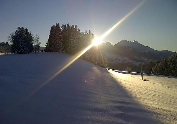 Winterimpression Biohof Haus Wieser Abtrenau