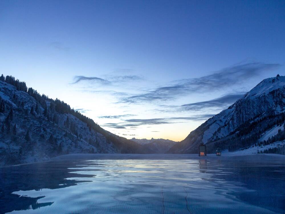 Winter im Wohlfühlhotel Hubertushof in Stuben am Arlberg