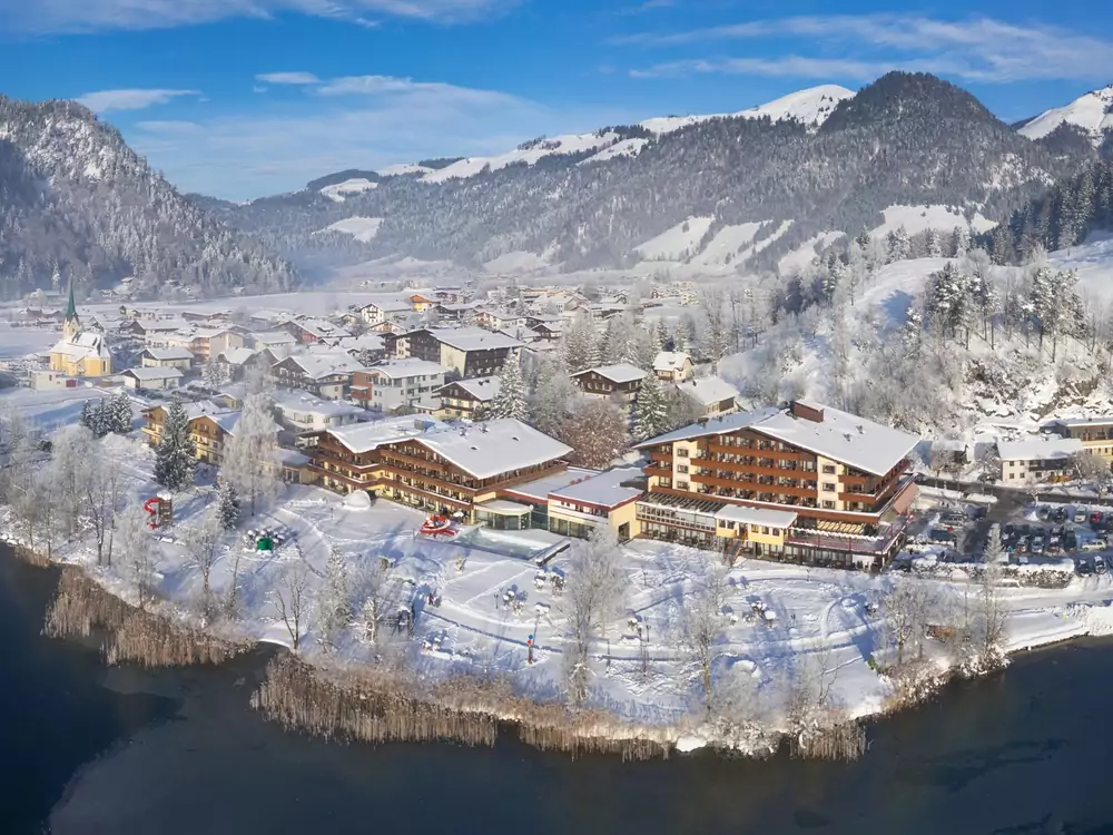 Winterpanorama Ferienclub Bellevue am Walchsee