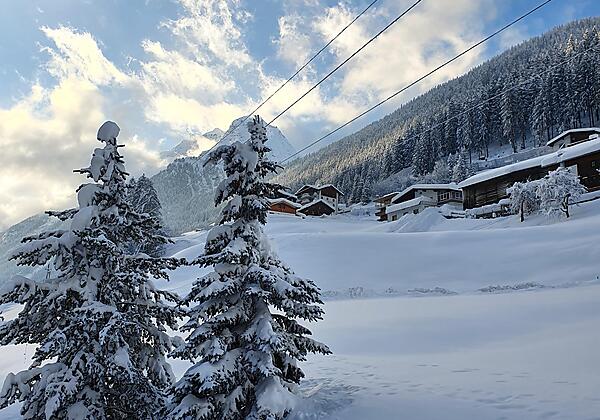 Blick von Hausrückseite in Richtung Westen