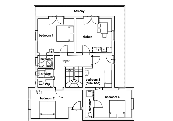 Grundriss Apartment