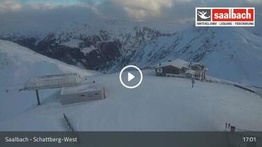 Blick auf die Bergstation Schattberg-West (2.100 m)