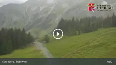 Rundumblick auf die Hütte und den Spielplatz (1.465 m)