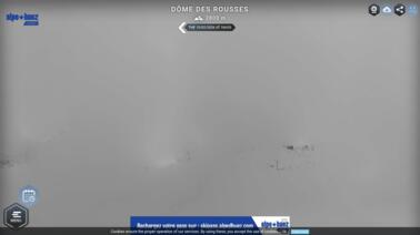 Blick auf die Piste Dôme des Rousses