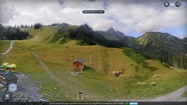 Blick auf den Hang