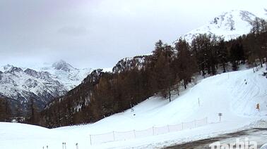Blick vom Bergrestaurant Dorbia auf der Moosalp