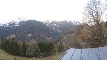 Blick auf das Hotel Bellevue in Wengen (1.300 m)