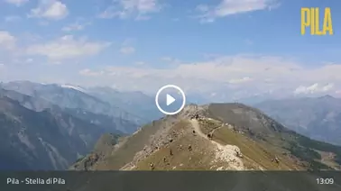 Blick ins Skigebiet (2.705 m)