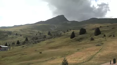 Blick auf das Skigebiet