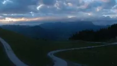 Blick von der Bergstation Hahnenkamm (1.661 m)