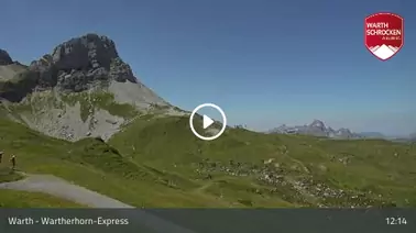 Blick von der Bergstation Wartherhorn-Express (2.050 m)