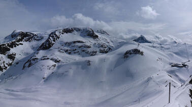 Blick vom Restaurant La Fée (2.621 m)