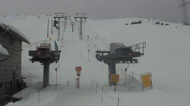 Blick auf den Skihang