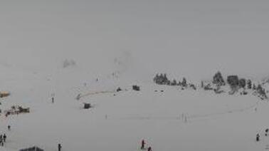 Blick auf den Talbereich Salober im Skigebiet Warth-Schröcken (1.668 m)