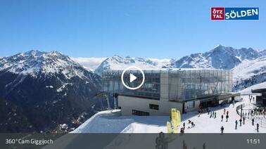 360°-Blick über das Giggijoch bei Sölden (2.275 m)