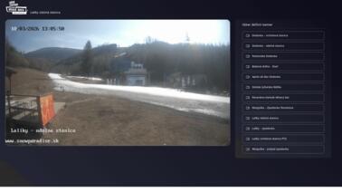 Blick auf die Bergstation in Laliky