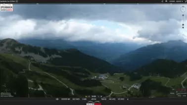 Blick vom Ausstieg des Michl Klettersteigs (2.248 m)