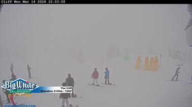 Blick auf den Hang (2.195 m)