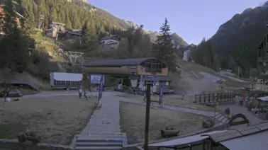 Blick auf die Talstation (1.550 m)