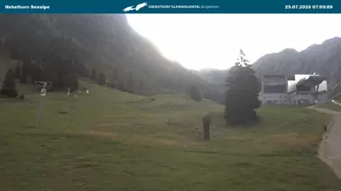 Blick auf den Schlepplift Seealpe
