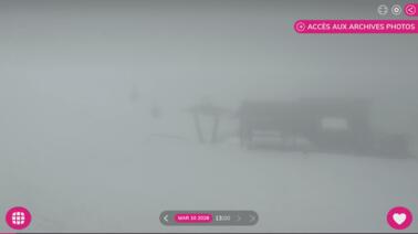 Blick bergauf auf die Lifttrasse (1.650 m)